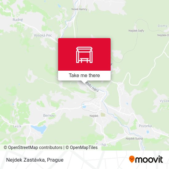 Карта Nejdek Zastávka