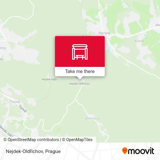 Карта Nejdek-Oldřichov