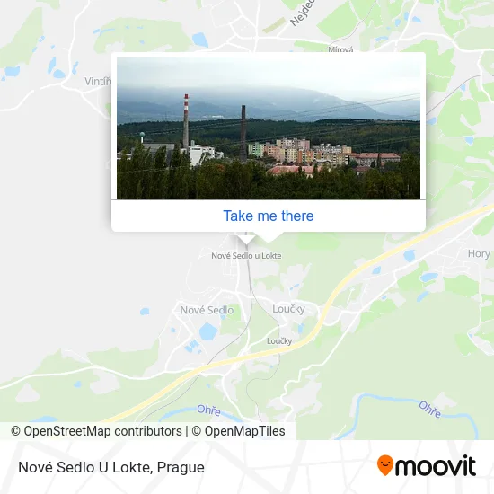 Карта Nové Sedlo U Lokte