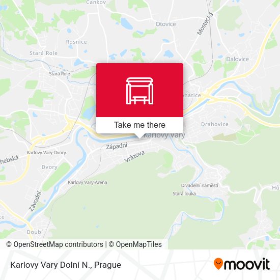 Karlovy Vary Dolní N. map