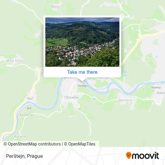 Карта Perštejn