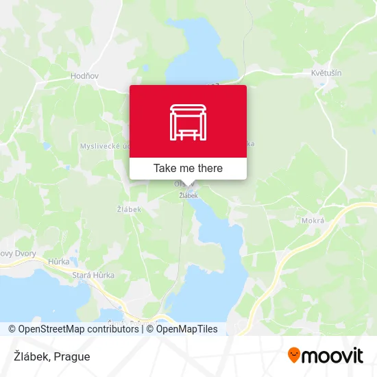 Карта Žlábek