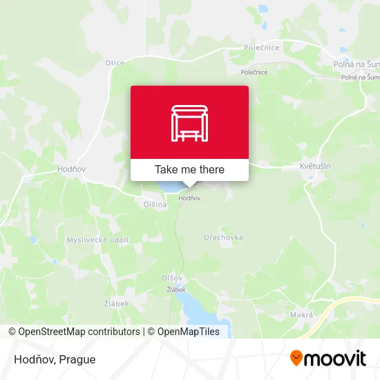 Карта Hodňov