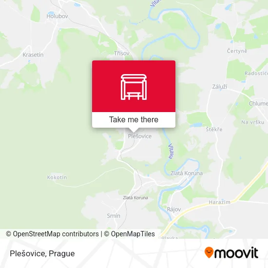 Карта Plešovice