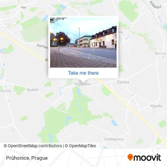 Карта Průhonice
