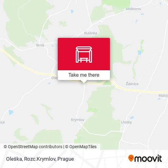 Карта Oleška, Rozc.Krymlov