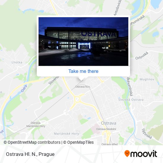 Ostrava Hl. N. map