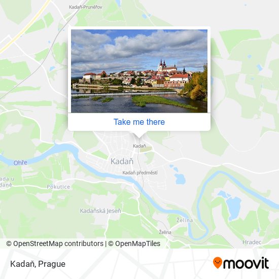 Kadaň map