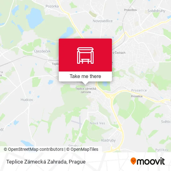 Карта Teplice Zámecká Zahrada