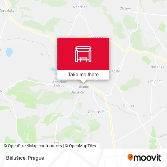 Карта Bělušice
