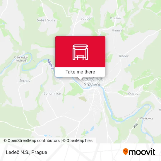 Карта Ledeč N.S.