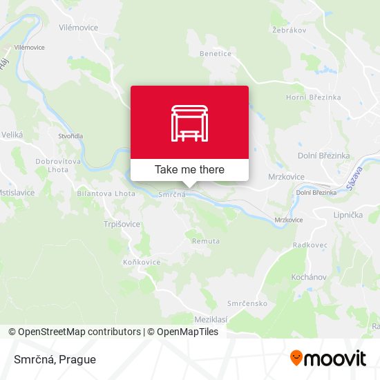 Карта Smrčná