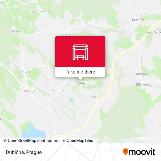 Карта Dubičná