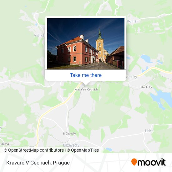 Kravaře V Čechách map