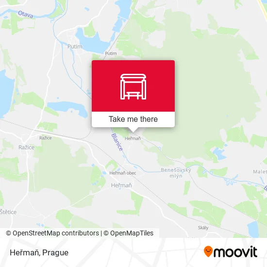 Карта Heřmaň