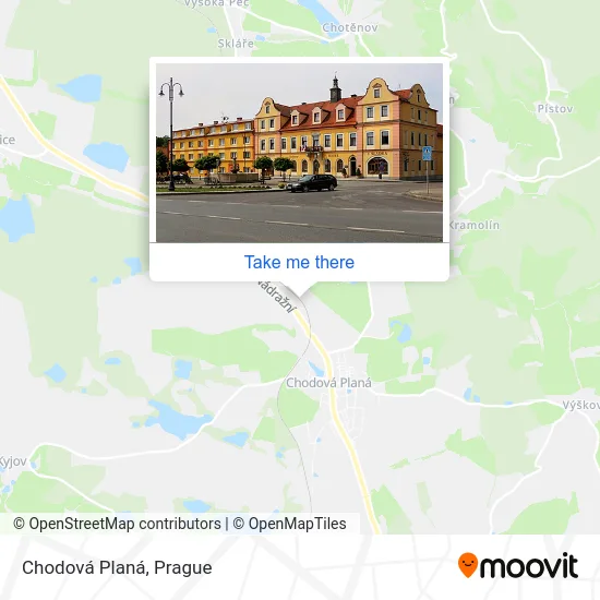 Карта Chodová Planá