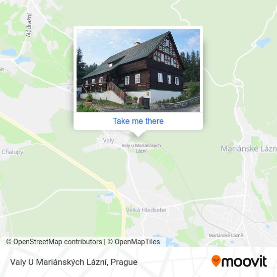 Valy U Mariánských Lázní map