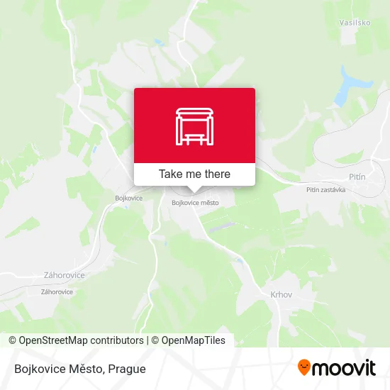 Карта Bojkovice Město