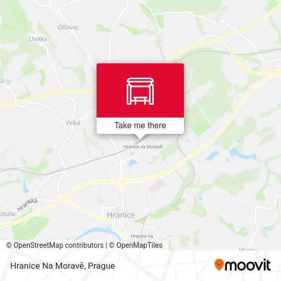 Hranice Na Moravě map