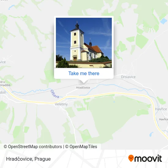 Карта Hradčovice
