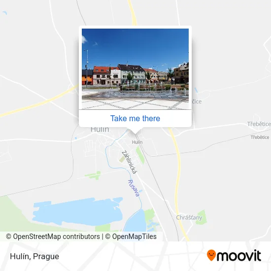 Карта Hulín