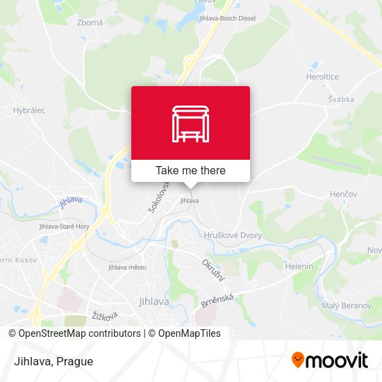 Карта Jihlava