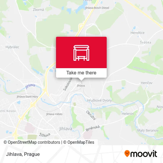 Карта Jihlava