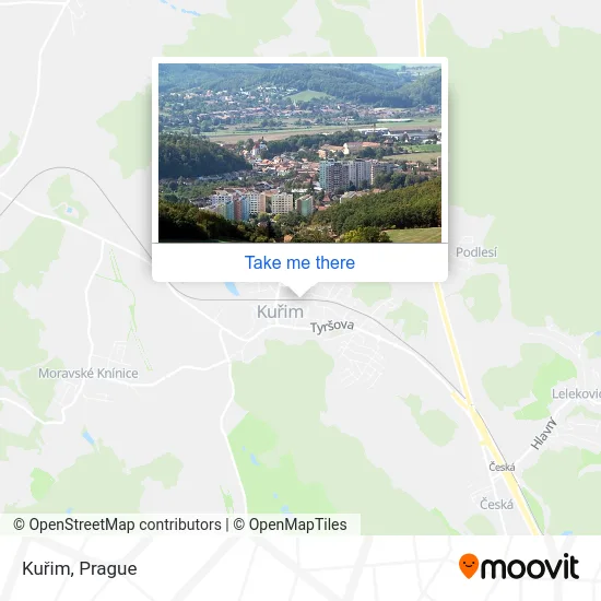 Карта Kuřim