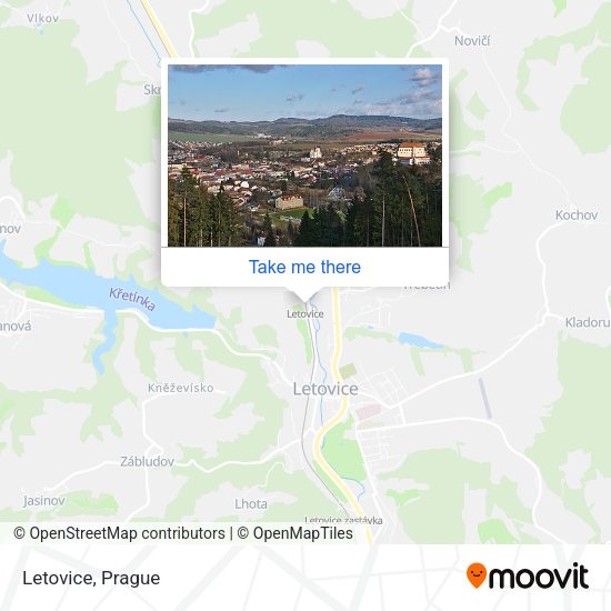 Карта Letovice