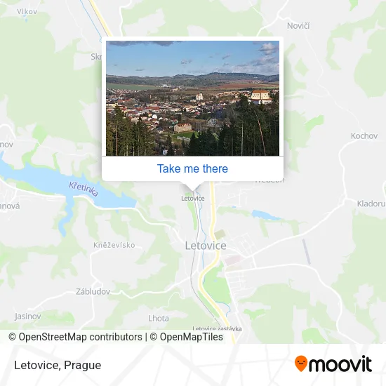 Карта Letovice