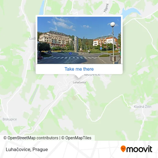 Карта Luhačovice