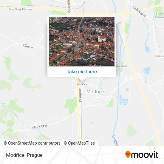 Карта Modřice