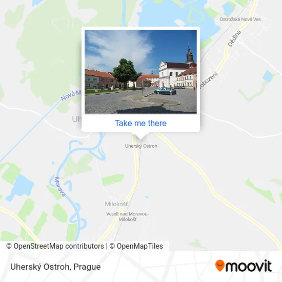 Карта Uherský Ostroh