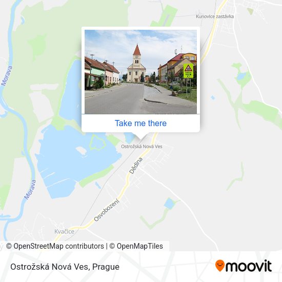 Карта Ostrožská Nová Ves