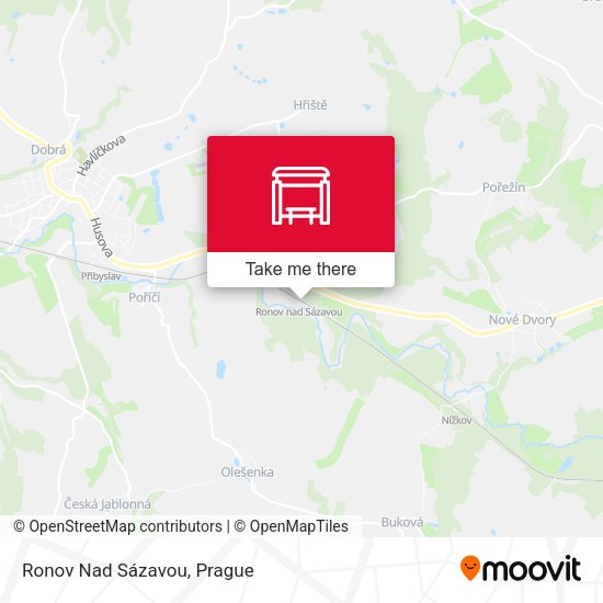 Карта Ronov Nad Sázavou