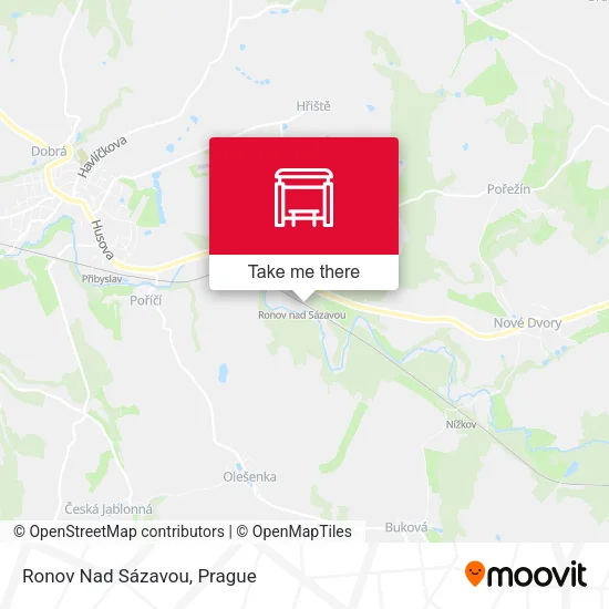 Карта Ronov Nad Sázavou