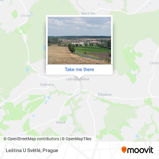 Leština U Světlé map