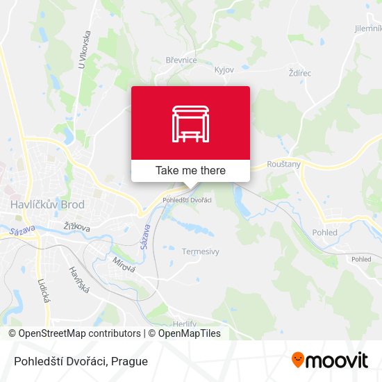 Pohledští Dvořáci map