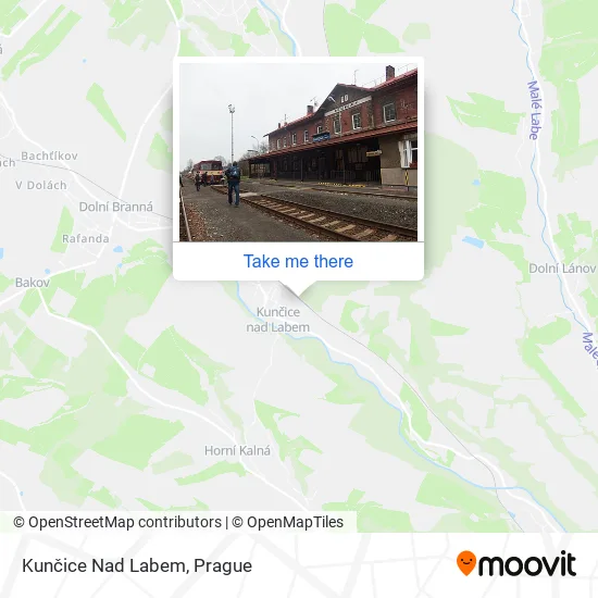 Карта Kunčice Nad Labem