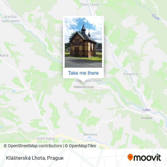 Klášterská Lhota map