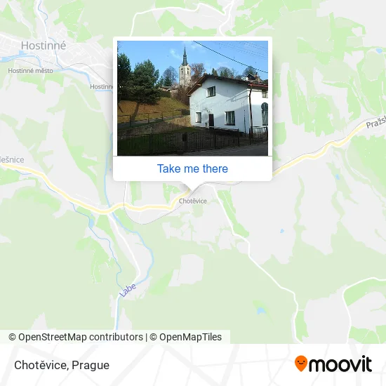 Карта Chotěvice