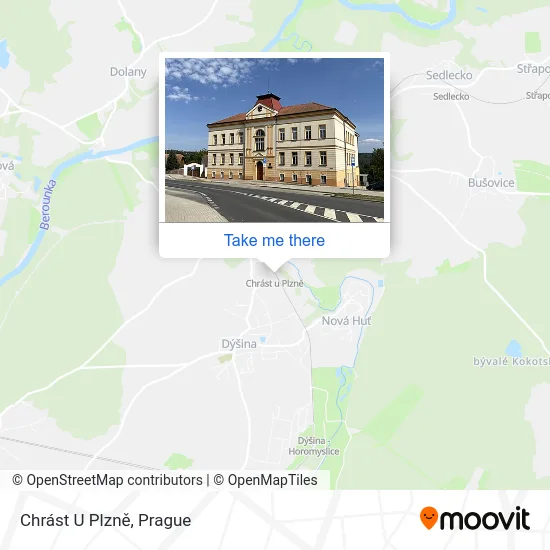 Карта Chrást U Plzně
