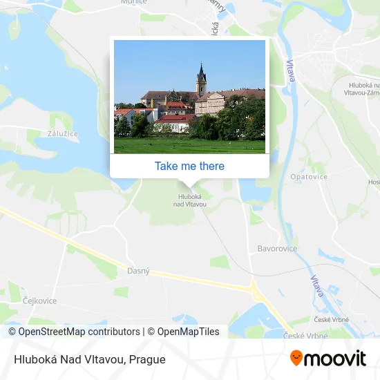 Карта Hluboká Nad Vltavou