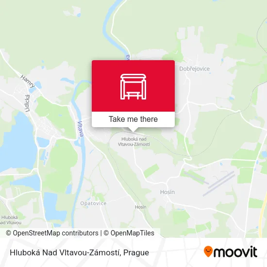 Карта Hluboká Nad Vltavou-Zámostí