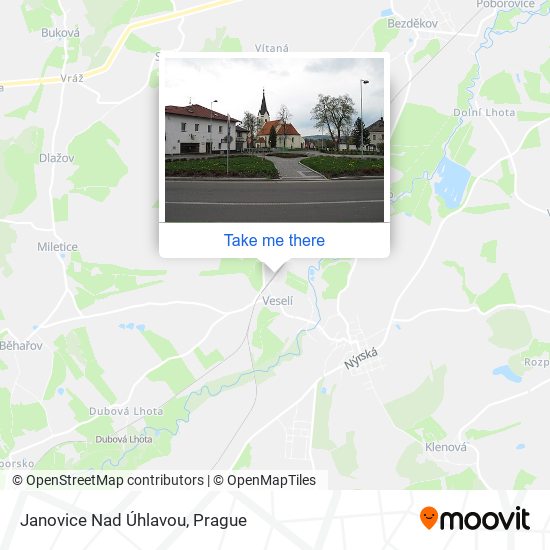 Janovice Nad Úhlavou map