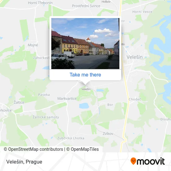 Карта Velešín