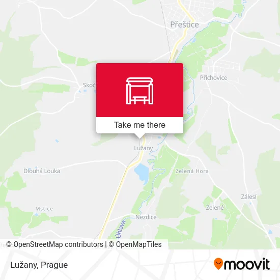 Карта Lužany