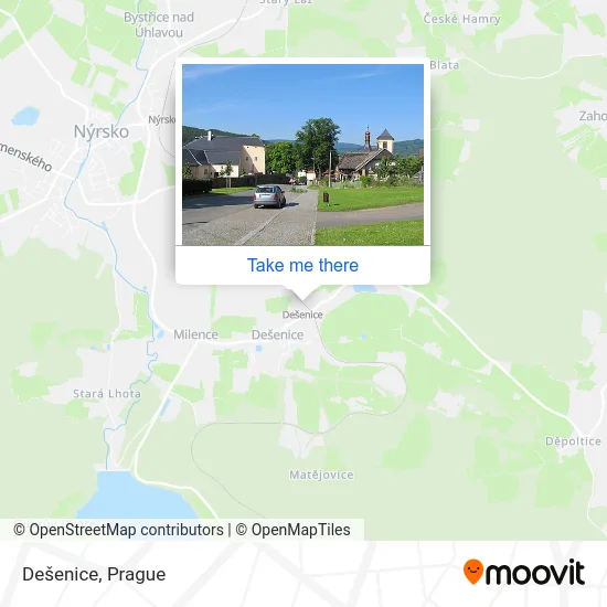 Карта Dešenice