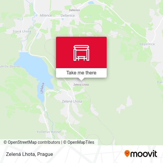 Карта Zelená Lhota