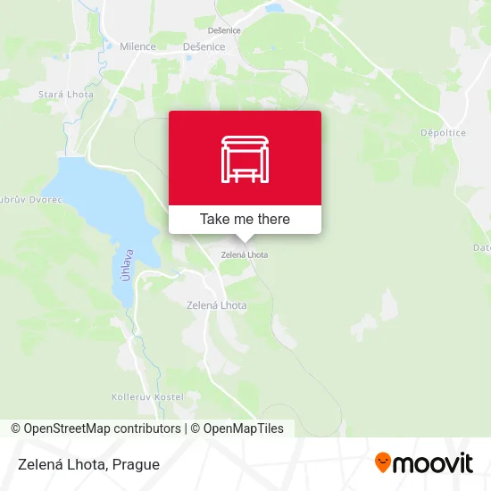 Карта Zelená Lhota